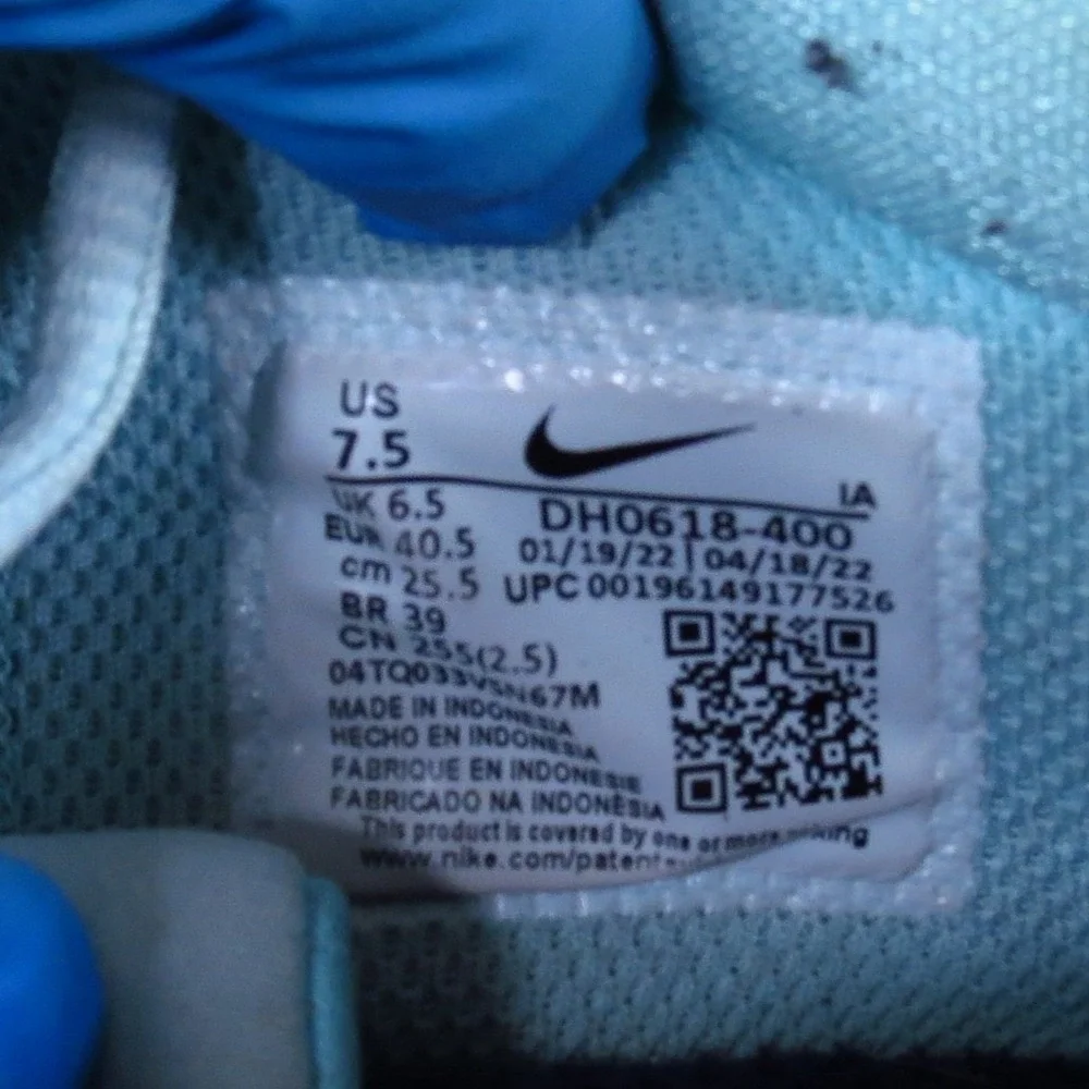 Nike NikeCourt Zoom Pro Men Tennis Shoe 7.5 Hard Court Glacier Blue Copa Mesh